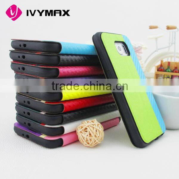 Colorful mobilephone case for samsung galaxy s6 new wallet leather case