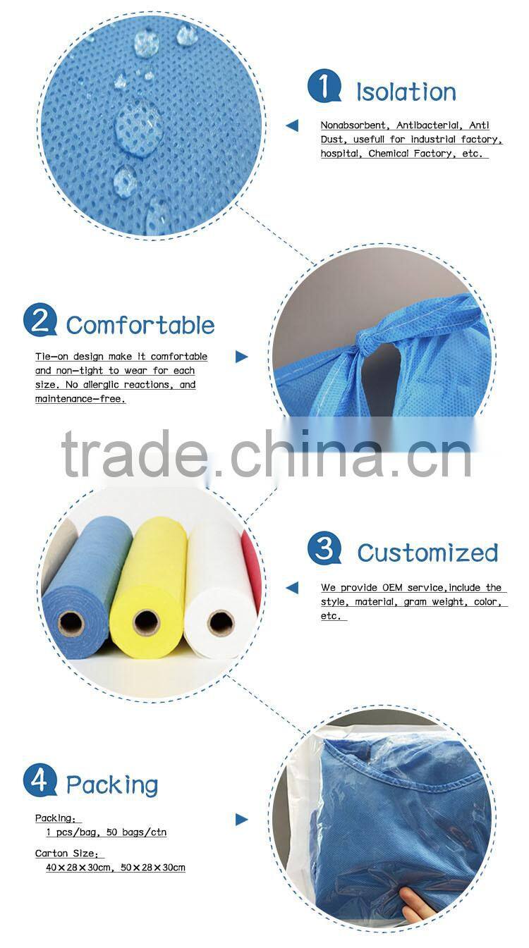 Disposable Medical Gown acidproof surgical gown