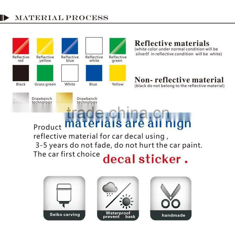 China Free Sample And Shipping Waterproof Die Cut Vinyl Sticker Custom Car Vinyl Sticker