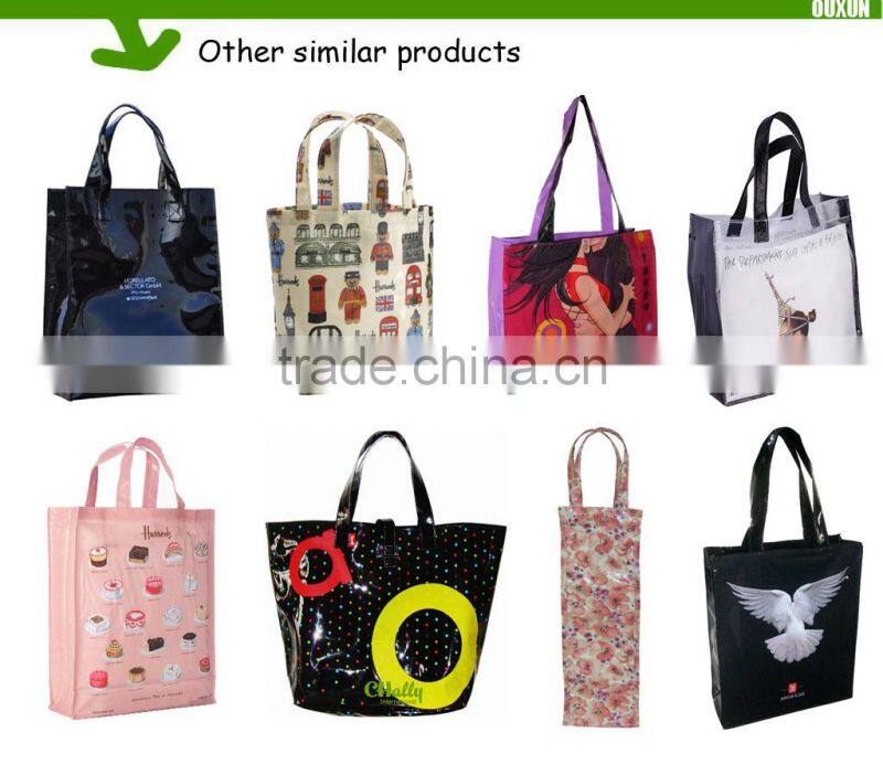 Wholesale offset printing pvc bag,glossy pvc bag,clear pvc shopping bag