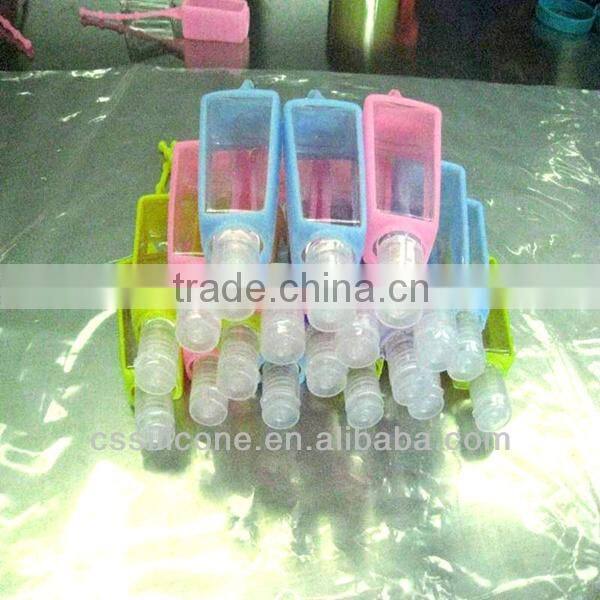 fancy shape silicone hand gel,silicone bottle holder,hand sanitizer bottle silicone holder