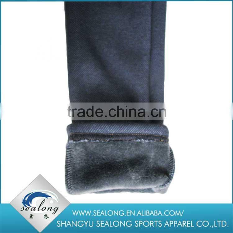 China wholesale women sexy LADIES WINTER DENIM LEGGING