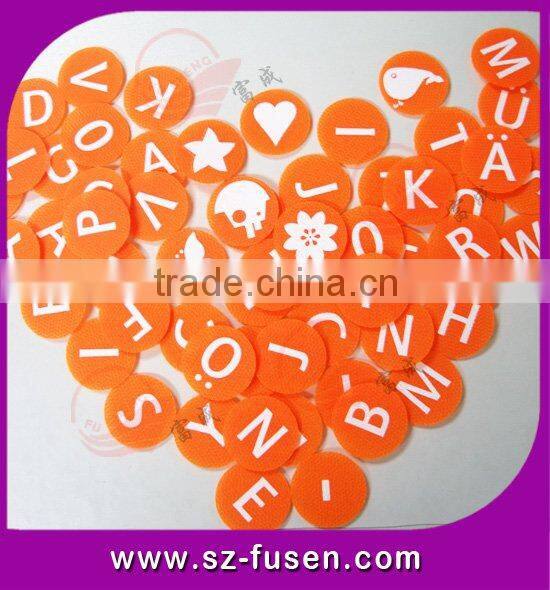 eco-friendly nylon magic hook and loop letters