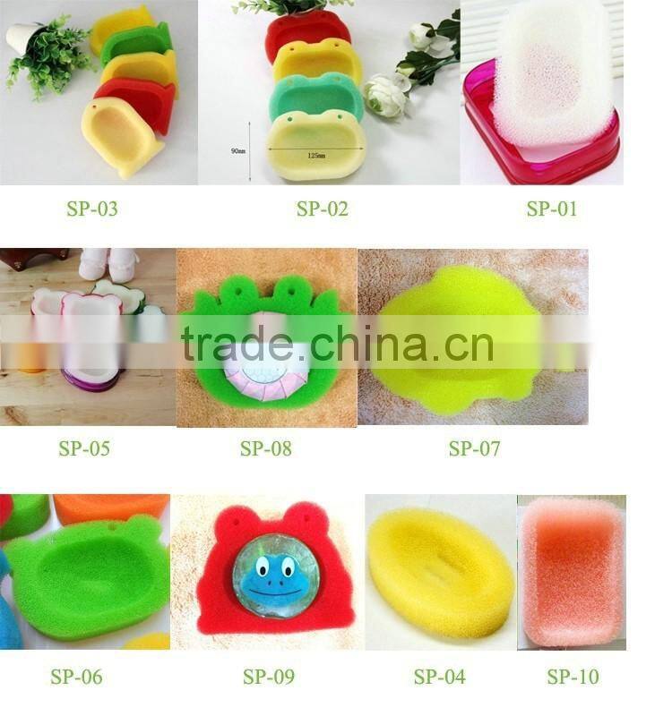 Bathroom accessories soap holder cleaning tool animals style kids sponge