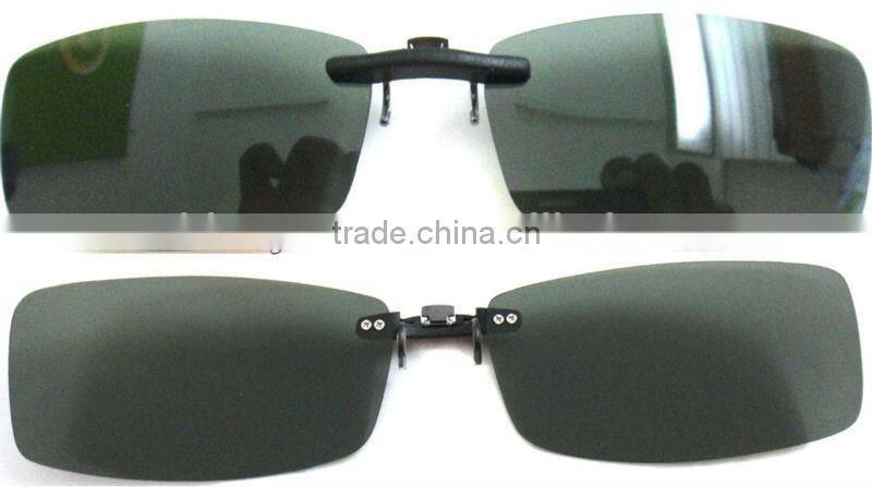 2013 fashion blue clip on sunglasses