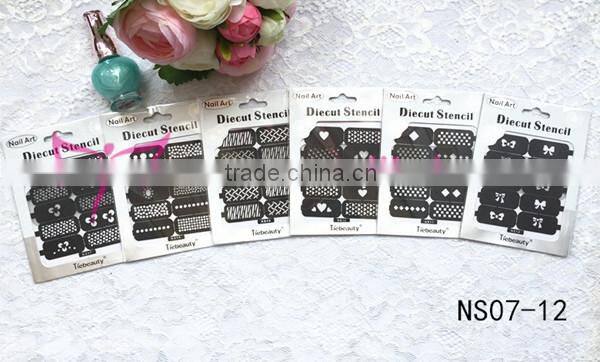 2015 new design nail stencil vinyl sticker factory price
