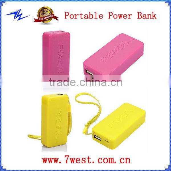 Colorful Portable Power Bank 5600mah Rechargeable External Battery Charger Mobile Phone