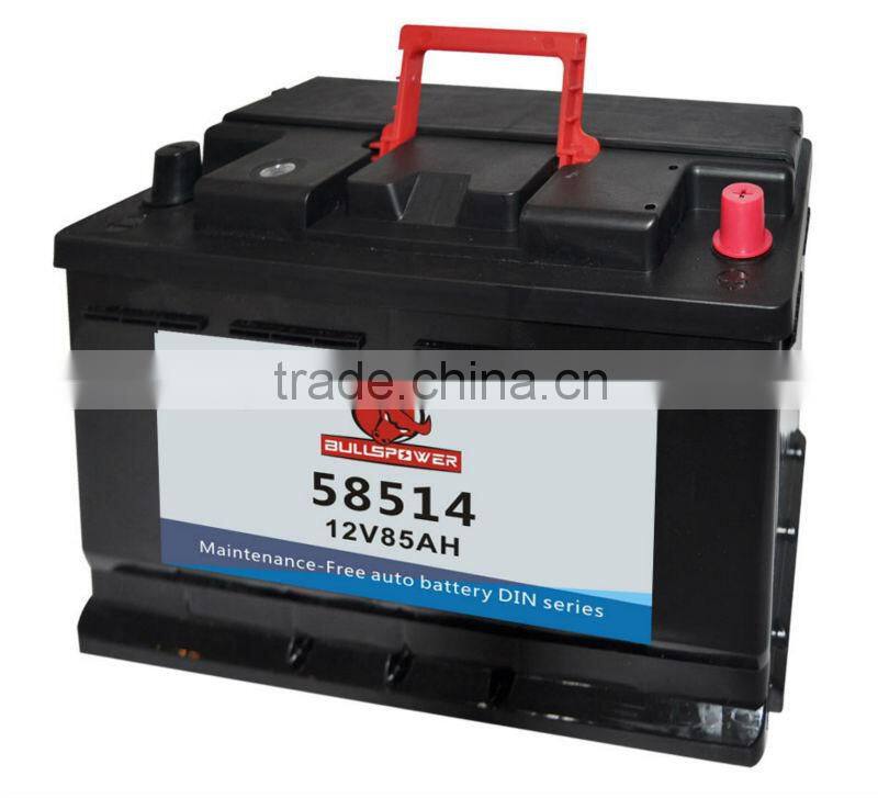 58514 DIN Standard 12v85ah car battery volta batteries