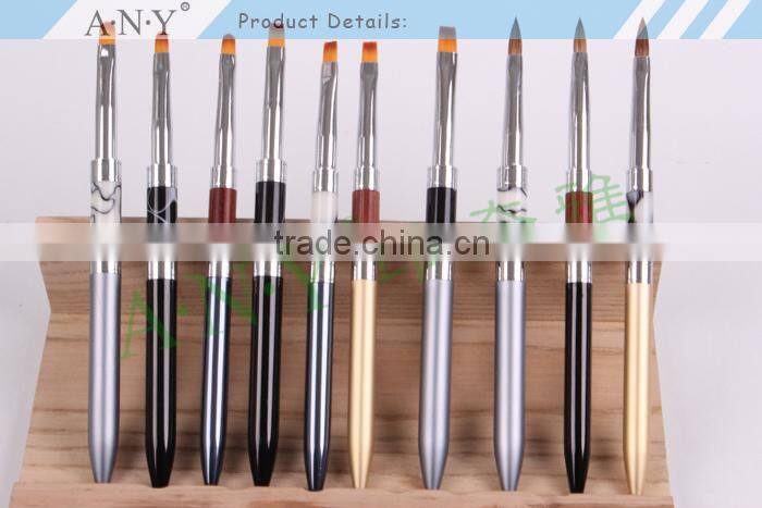 ANY Nail Artist Using UV Gel Nail Beauty Nylon Hair Nail Art Flat Brush UV Gel Art
