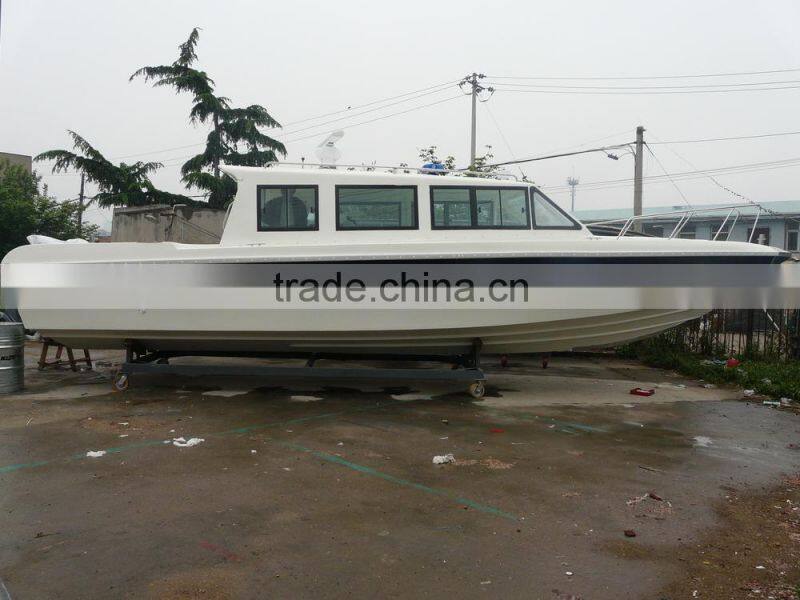 11.6mm fiberglass high speed Patrol boat and bullet proof boat