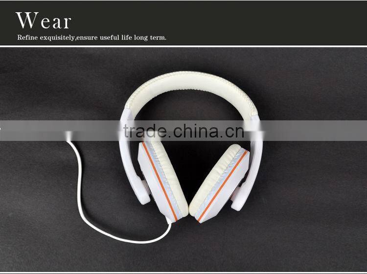 Headset factory over ear wired 3.5mm connectors stereo mp3 headphone