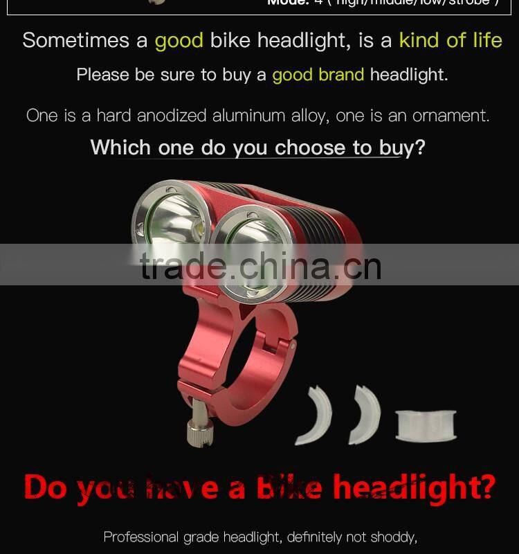 TOP XM-U2 1900lm headlamp Bicycle light led power frontal LED Headlamp for outdoors