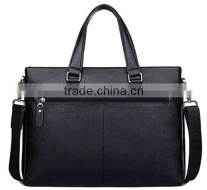 Popular brown briefcase genuine leather bags for men