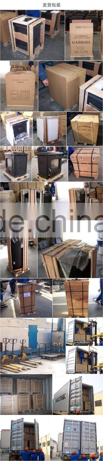 New design smokeless wood burning stove brown surface