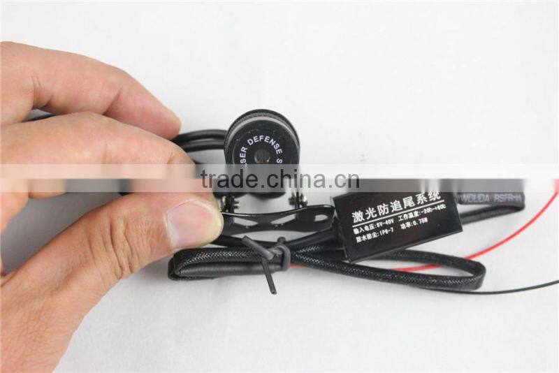 Red Car Led Laser Fog Light Rear Anti-Collision Brake Tail lights Warning Lamp logo brake light