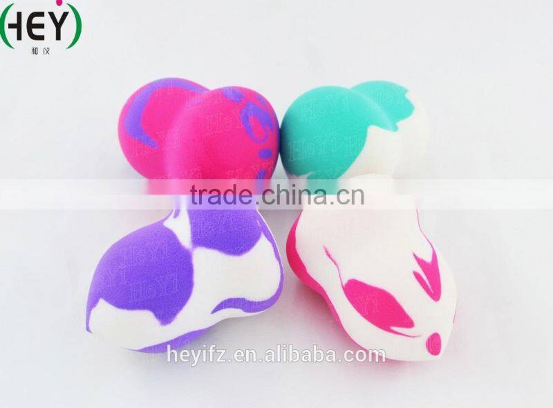 2016 Hot Sell Smooth Puff Bottle Shape Mixed Color Non-allergenic Sponge Foundation Blender