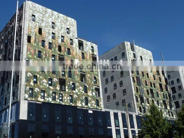 Exterior Curtain Wall Glass Colored Tempered Glass For Building