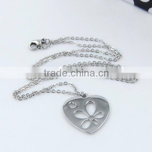 Various image laser cut on stainless steel pendant jewelry