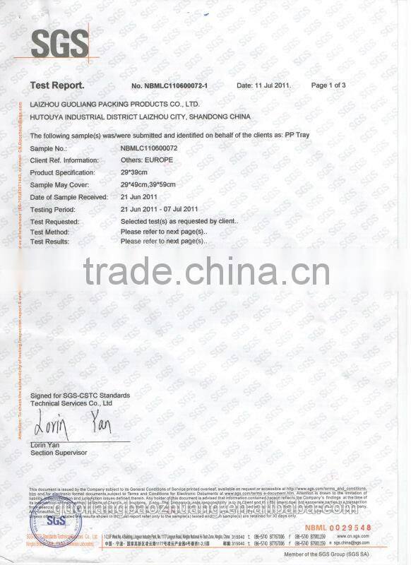 29x39cm/29x49cm/39x59cm Fruit Plastic Packaging For Display