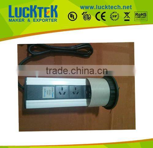 3ways Desktop tabletop AU power Socket outlet with duplex USB ports,Tower power socket