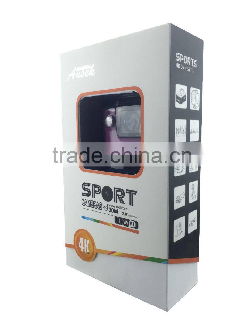 Fashion Drone acation camera 4K 30fps sport camera go p r o drone with HD 1080p 60fps Wifi Waterproof