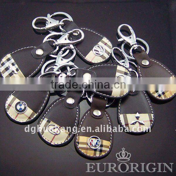 HPK002 leather keychain with logo