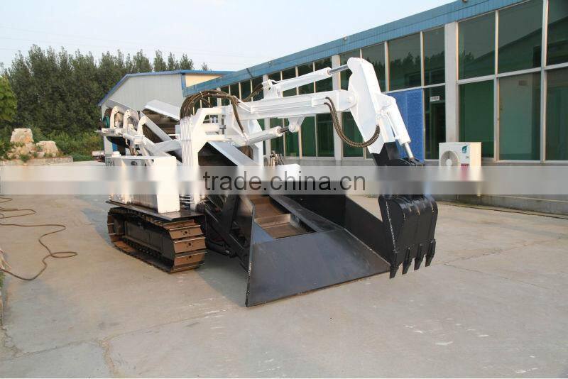 crawler-type grilled slag machine for underground mine