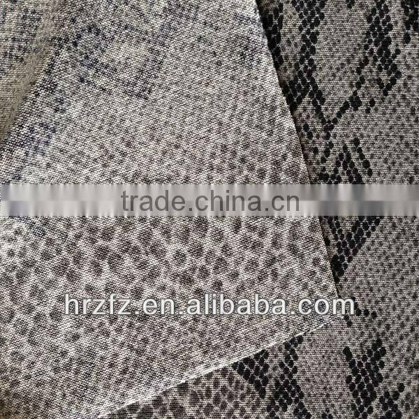 Snakeskin trend printing fabric
