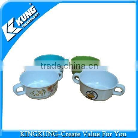 Small bowl with a handle for kid bowl tableware melamine mould