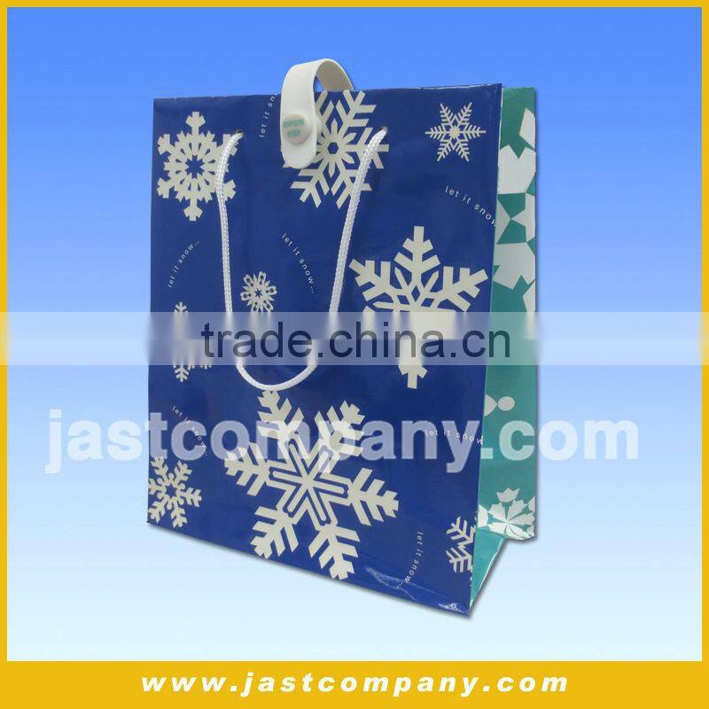 christmas gift paper bag with music