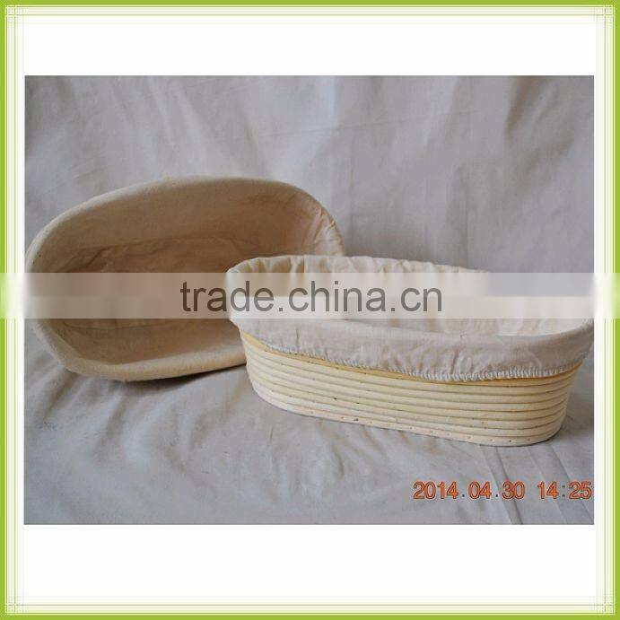 Banneton basket made of natural rattan for bread proofing