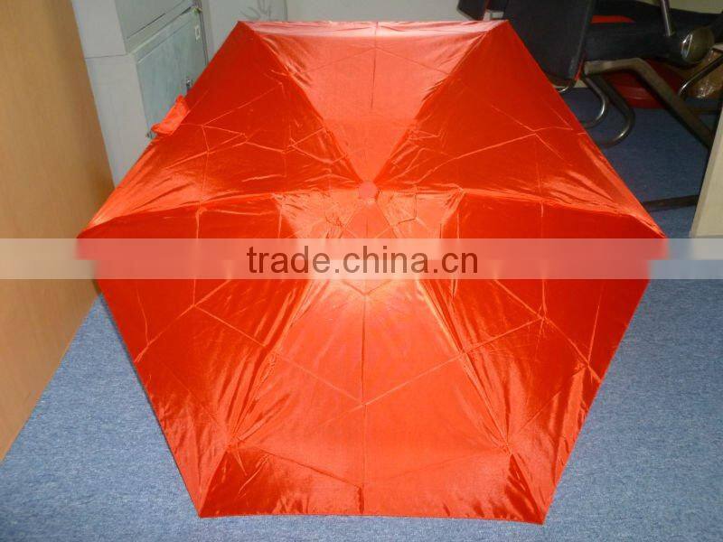 19'' Plastic clear mini 5 folding promote umbrella