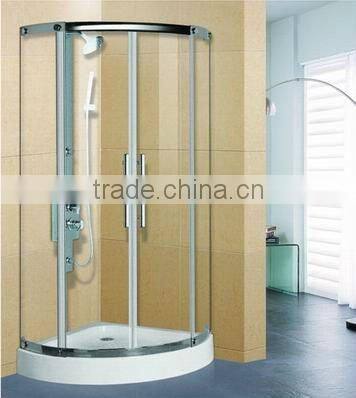Quarter Circle Shower Tray Tempered Glass Bath Shower Cabin