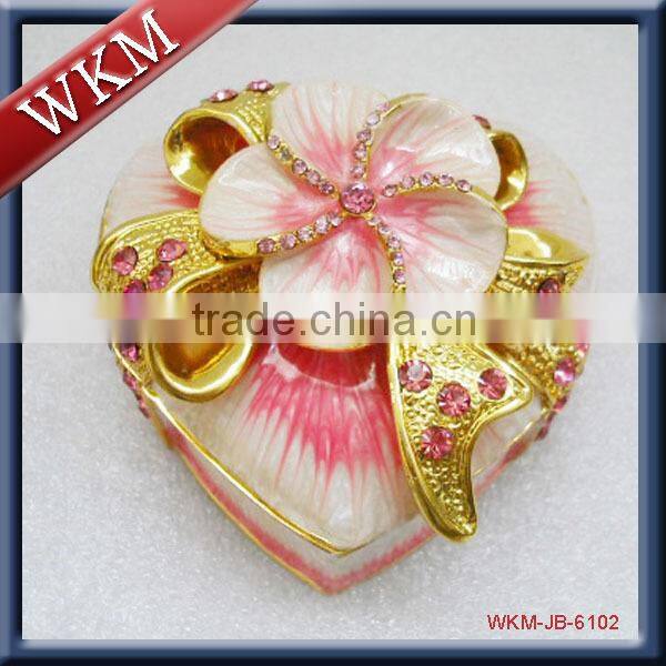 flower shape jewelry ring box