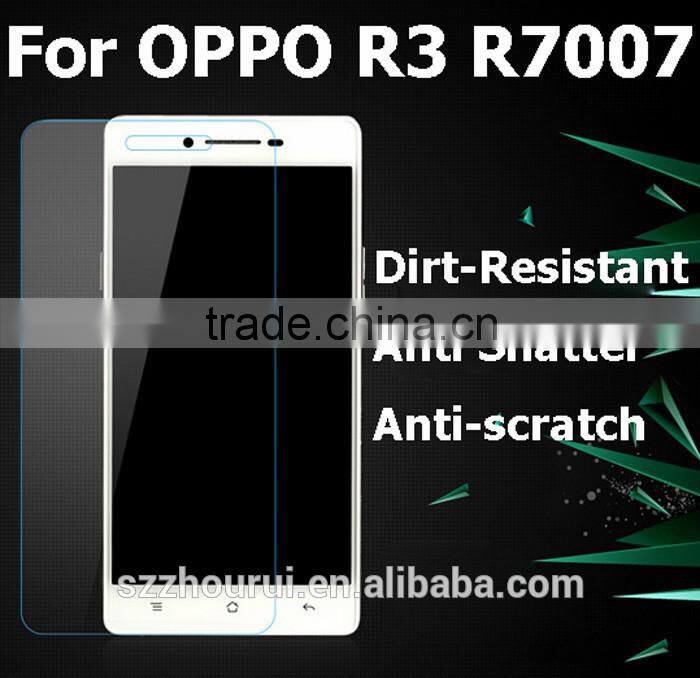 high clear Tempered glass screen protector for OPPO R3