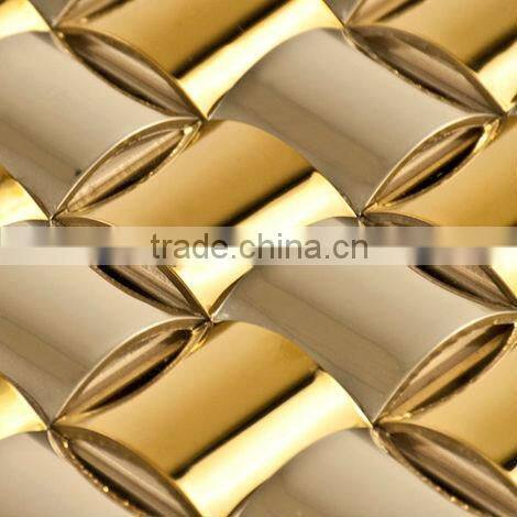 glossy surface Pillows Mosaic Metal Tile HG-Z014