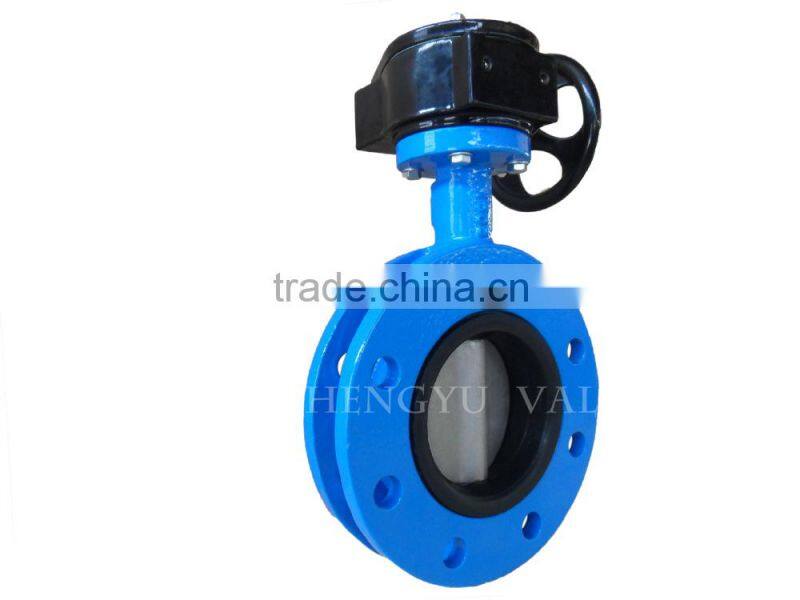 U type cast Iron through Stem without pin water media HOT SALLING Butterfly Valve