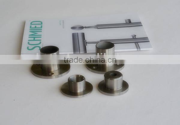 stainless steel handrail base plate with flanges in balustrades and stairs