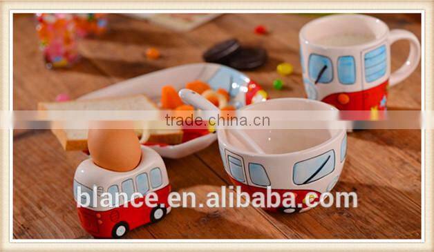 ceramic London bus Children dinner set for baby gift