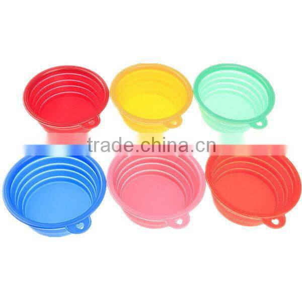 Modern hot selling silicone folding pet dog bowl