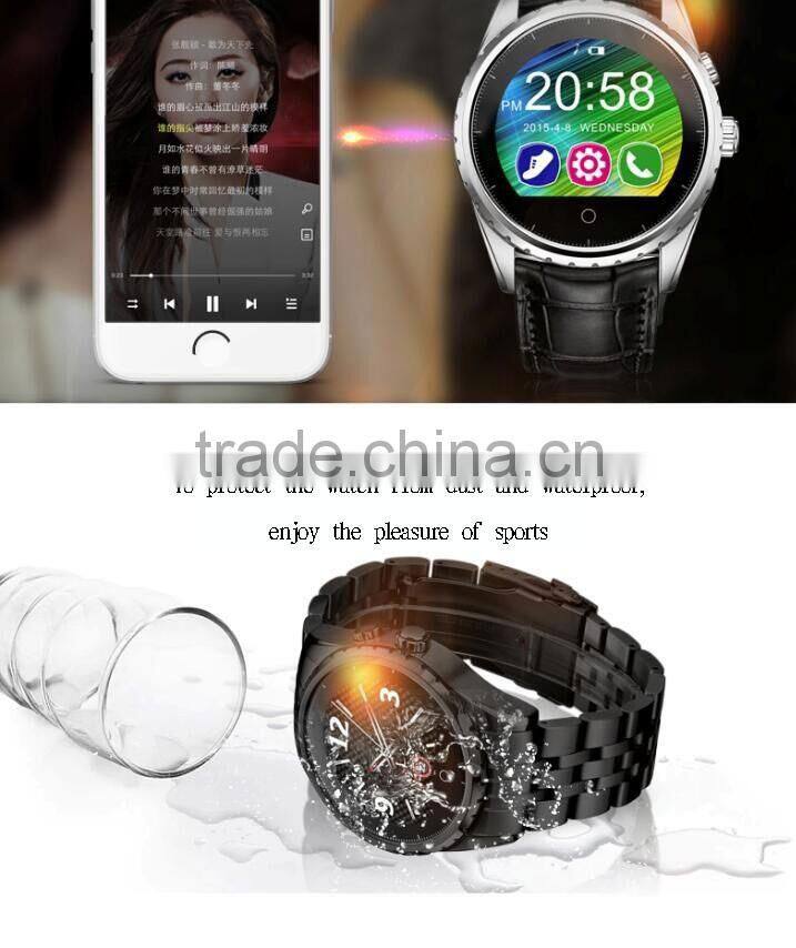 Bussiness type wrist watch waterproof smart watch with heart rate monitor