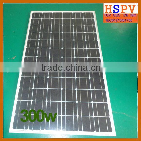 300w Monocrystalline156*156mm cells Pv Panel