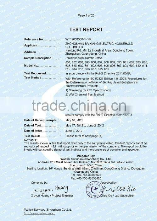 stainless steel home electric kettle