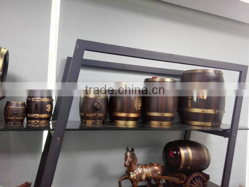 portable new style wooden barrel drinks dispenser