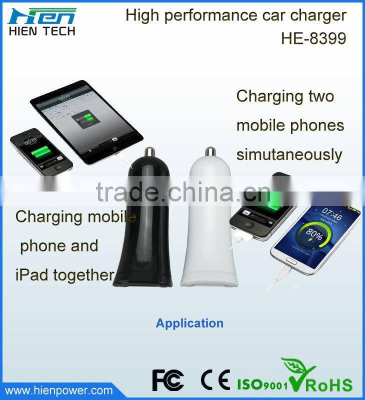 2015 New Product Universal Car Charger With 2 USB Output 5V 3.4A,Double Usb Car Charger Cigarette Lighter Adapter