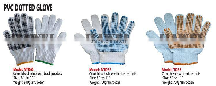 Made in China Best Whie PU Dipped Work Glove/Guantes 0136