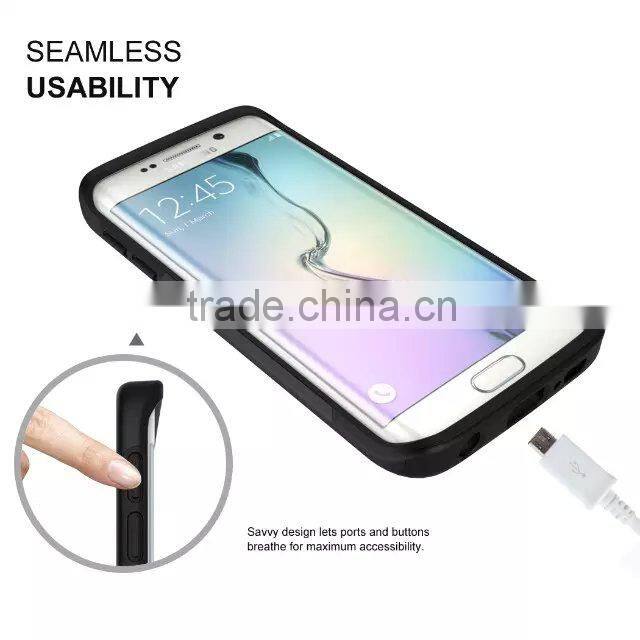 Fashion TPU+PC hybrid phone cases for samsung galaxy s6 edge case armor king china suppliers