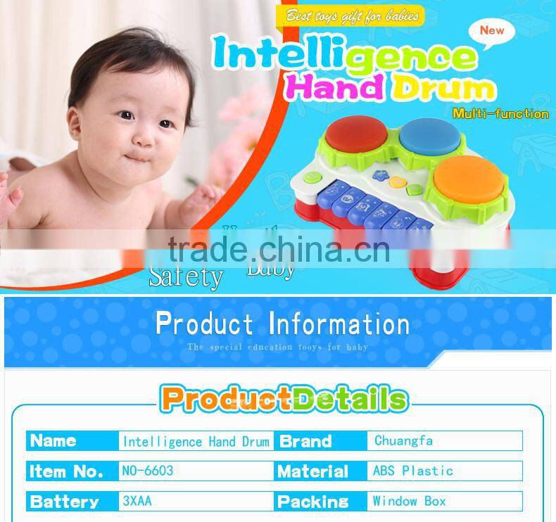 NO-6603 Kid toy musical instrument toy piano&drum ,piano toys , drum toys with light