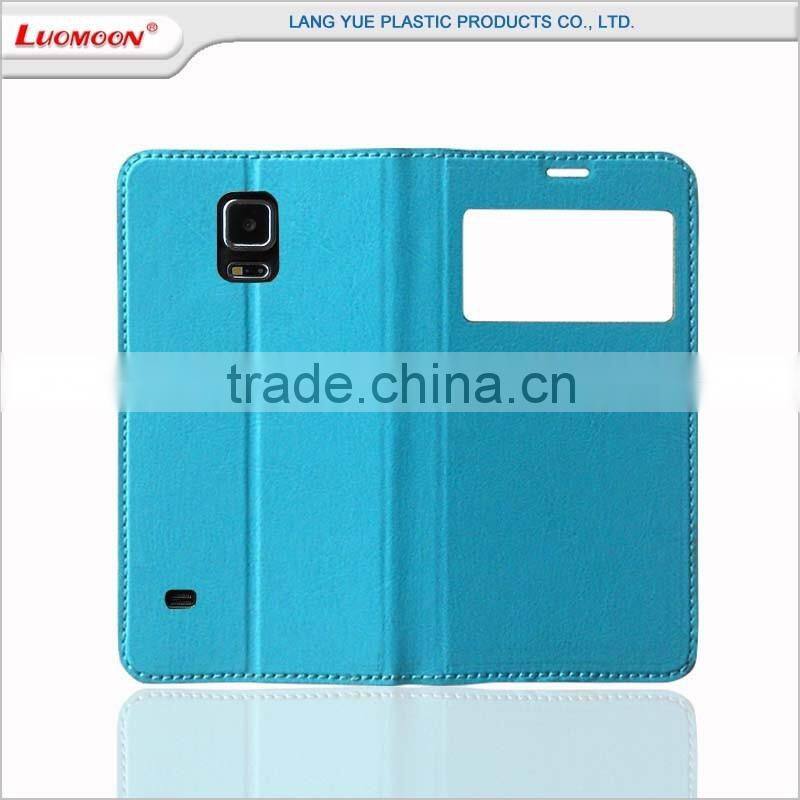 For samsung galaxy note 4 window view flip cover case