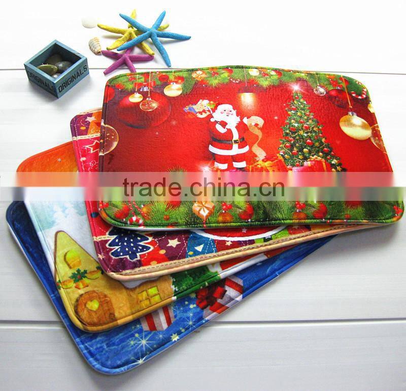 Christmas door mat Santa Claus series HD printing mat